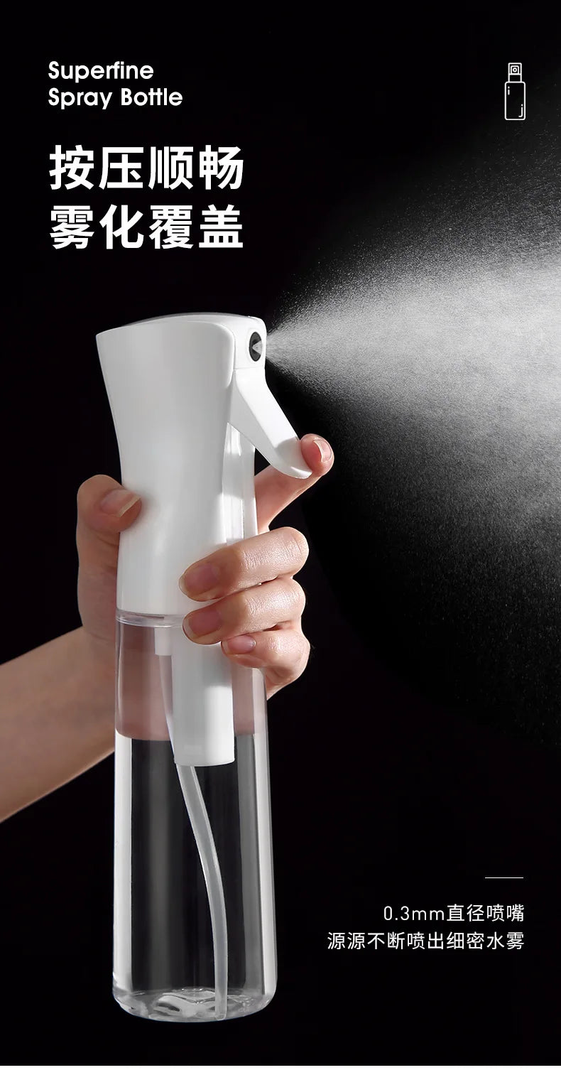 500/300/200ml Hair Spray Bottle Refillable Bottles Continuous Mist Watering Can Automatic Salon Barber Water Sprayer Hair Tools