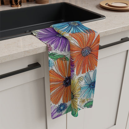 Flowers Too AI Designed Kitchen Towels