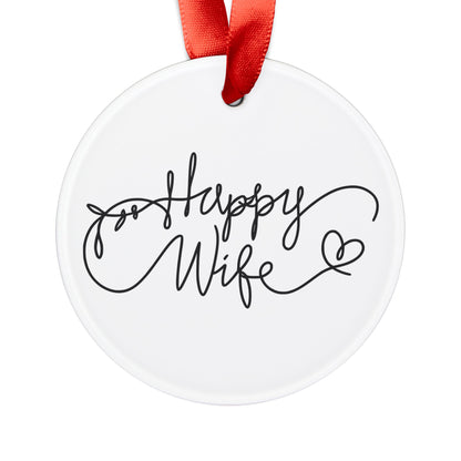 Acrylic Ornament with Ribbon