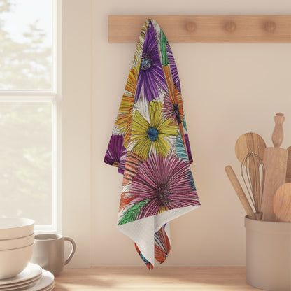 Flowers AI Designed Kitchen Towels