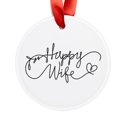 Acrylic Ornament with Ribbon