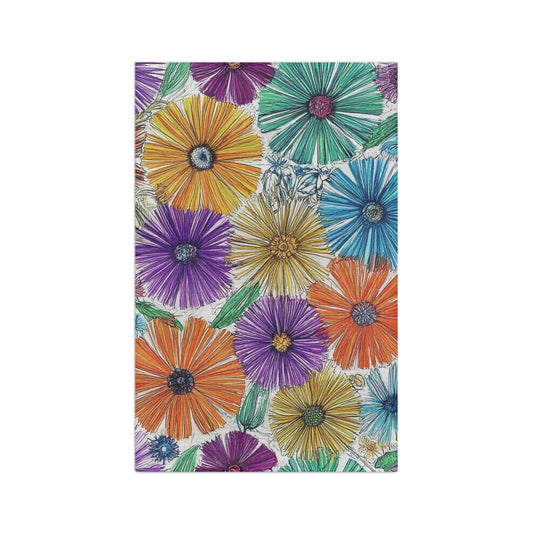 Flowers Too AI Designed Kitchen Towels