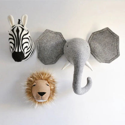 Safari Stuffed Animal Trophies