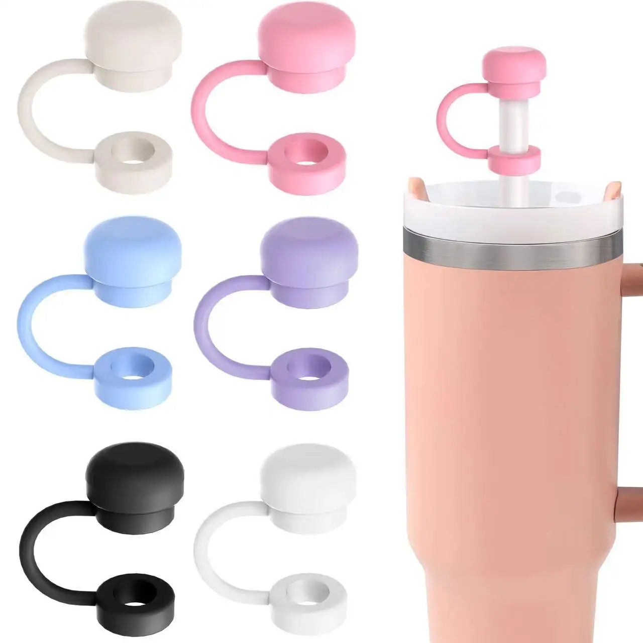 Cute and Colorful Straw Covers for Stanley Tumblers