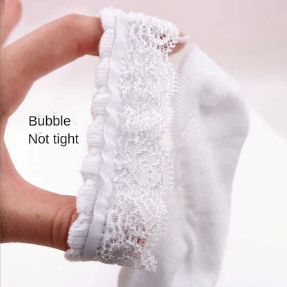 Cute Lace Flower Mesh Summer Newborn Baby Socks Cotton Baby Girl Socks See Through Anti Slip Socks Calcetines Skarpetki Sokke